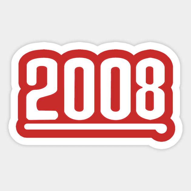 Phillies 2008 - White Sticker by scornely